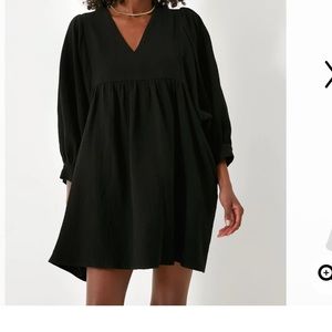 Tuckernuck Pomander place Black Gauze Millie Dress women’s size small,Large NWT